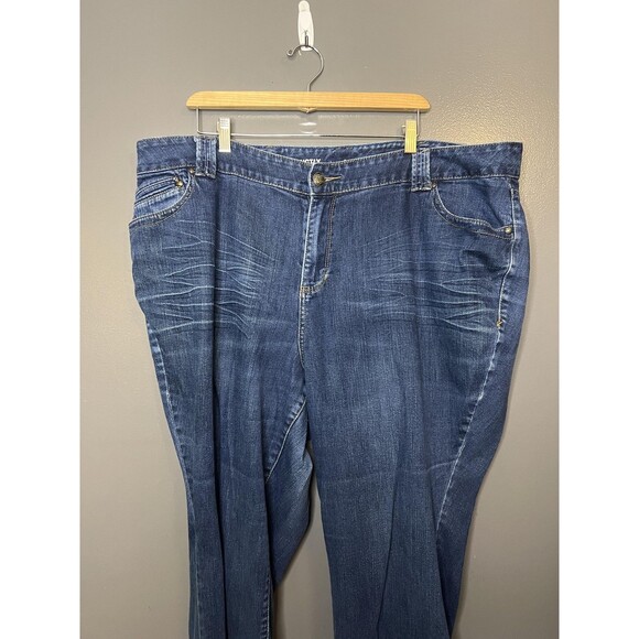 Lane Bryant Jeans Womens 24 Plus Average Blue Distinctly Boot Bootcut Stretch - Picture 1 of 10